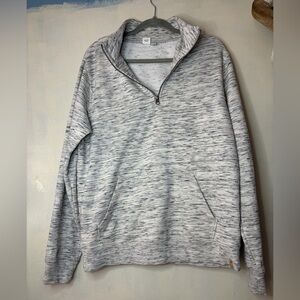 Tentree organic cotton 1/4 zip sweatshirt branded size M gray sustainable